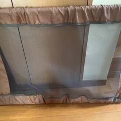 SmartAngel）シンプルフェンスL ブラウン [ベビーゲート ベビーフェンス フェンス ゲート ベビー こども パーテーション セーフティ 突っ張り の画像