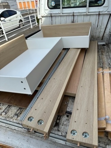  IKEA イケア　ダブルベッド　ベッドフレーム 210X100X175○