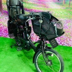 ➃ 5590子供乗せ電動アシスト自転車ヤマハ3人乗り対応20インチ