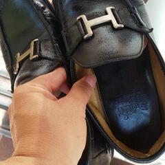 エルメス 本物 HERMES ホスト革靴 26,5