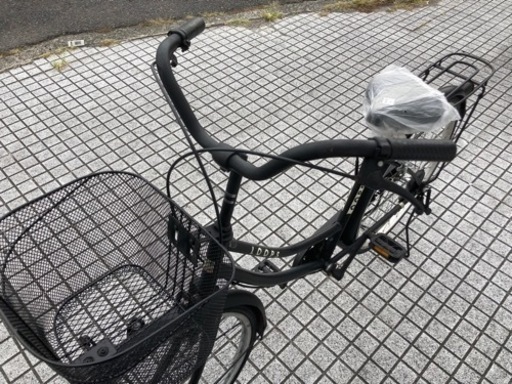 【26インチ自転車】変速なし　前後タイヤとチューブ、サドル、前カゴ、鍵新品❗️スペアキーあり　若林自転車　浜大津店　SALE中❗️