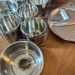 キャンプ　食器の画像