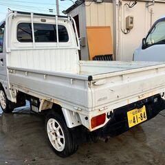 売約済 サンバー 5.9万キロ 4WD エアコン ナビ TV 5MT 軽トラ 車検付 すぐ乗れる【支払総額30万円】の画像