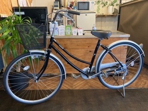 【前後タイヤ・前輪チューブ新品！】26インチ自転車　ブラック　名古屋プレミアム商品券×金鯱マネー参加店舗