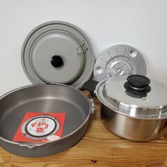 すき焼き鍋・落し蓋（新品）ステンレス鍋・フライパン用蓋（中古）計4点