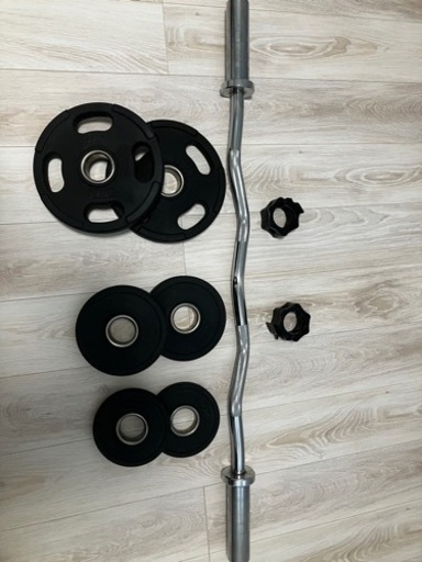 【最終値下げ】筋トレ EZバー9kg プレート17.5kg付属