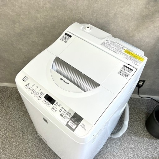 ☑︎ご成約済み? SHARP 嬉しい乾燥付き洗濯機 5.5kg✨ 爽やかなシルバーホワイト◎ 美品?