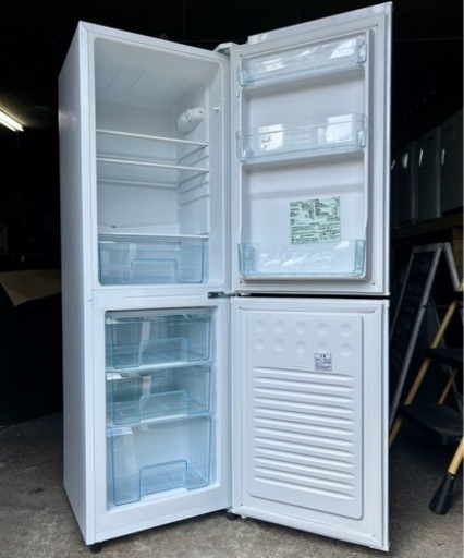 札幌市内配送可 美品 20年製 アイリスオーヤマ 162L 2ドア冷凍冷蔵庫 AF162-W 右開き
