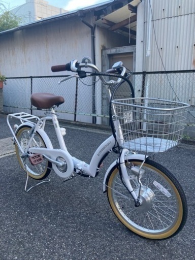 （美品）電動自転車 20インチ 電動アシスト自転車 折りたたみ自転車 シマノ内装3段変速