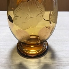 BOHEMIAN GLASS ボヘミアングラス 花瓶 大の画像
