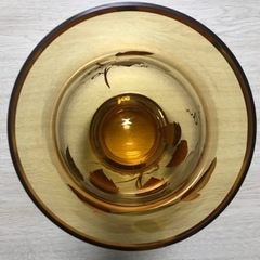 BOHEMIAN GLASS ボヘミアングラス 花瓶 大の画像