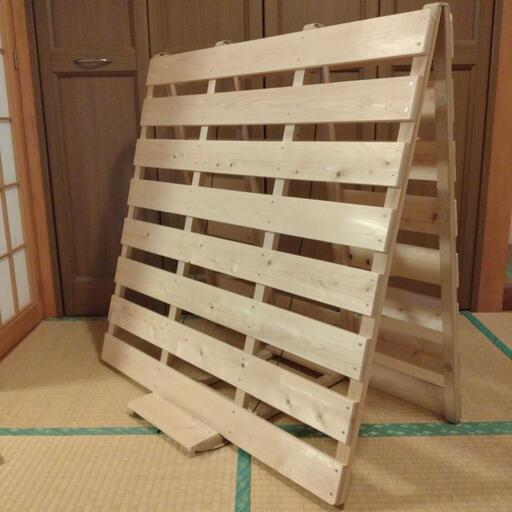 値下げしました❕５０００円→４０００円　すのこベッド（桐）シングルサイズ
