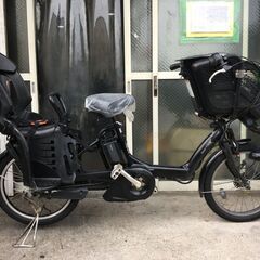 地域限定送料無料　ブリヂストン　アンジェリーノプティット　三人乗り　12,8AH　黒　ギュットミニ　キッスミニ　神戸市　電動自転車