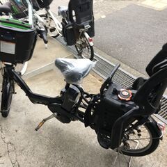 地域限定送料無料　ブリヂストン　アンジェリーノプティット　三人乗り　12,8AH　黒　ギュットミニ　キッスミニ　神戸市　電動自転車