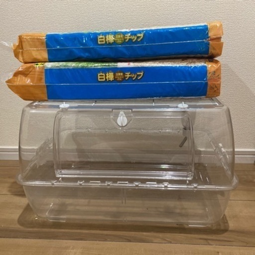 小動物ケージ　給水器　パネルヒーター　白樺チップセット
