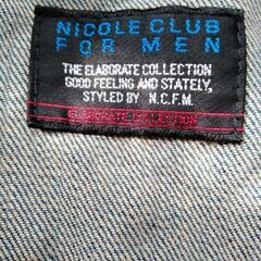 NICOLE CLUB FOR MENMサイズ46（細身）デニムジャケットの画像