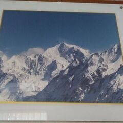 ◆【 インテリア・壁掛け 】　　※ネパールの山　《ネパール土産》　　●大きさ/５０cm×４３cm×２.５cm。の画像