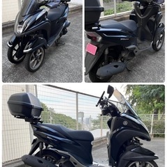 【完売⭐︎ありがとうございました！】ヤマハ☆トリシティー125☆初期型☆珍しい3輪スクーター☆新品タイヤ1本お付けします♪の画像