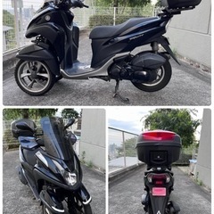 【完売⭐︎ありがとうございました！】ヤマハ☆トリシティー125☆初期型☆珍しい3輪スクーター☆新品タイヤ1本お付けします♪の画像