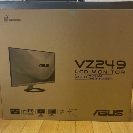 ASUS フレームレス モニター VZ249HR 23.8インチモニタサイズ