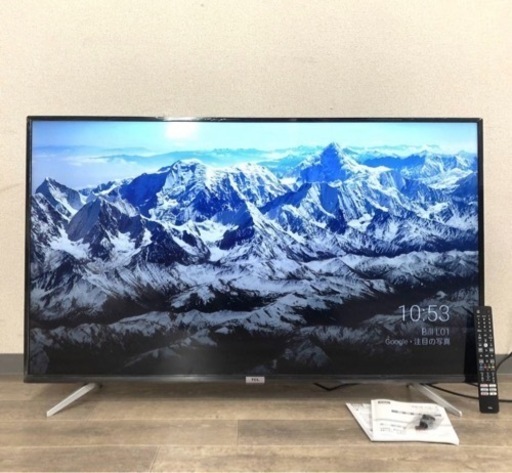 激安⏬2022年製　TCL 4k 50型液晶テレビ　使用数ヶ月✨