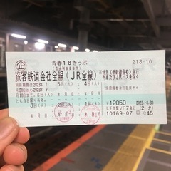 ★激安★【全国発送無料】青春18きっぷ　3回分