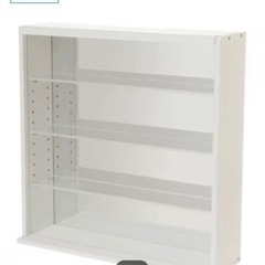 ニトリ コレクションケース ディスプレイボックス Lサイズ ホワイトの画像