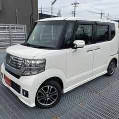 月々2.5万円～　自社ローン歓迎　Nボックス　カスタムＧ・ＳＳパッケージ　☆☆パール の画像