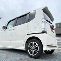 月々2.5万円～　自社ローン歓迎　Nボックス　カスタムＧ・ＳＳパッケージ　☆☆パール の画像