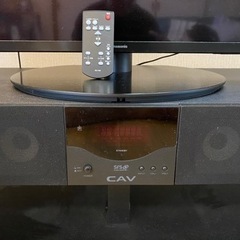 スピーカー付きテレビ台の画像