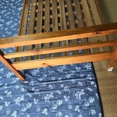 木製ベッド　シングルサイズの画像