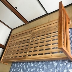 木製ベッド　シングルサイズ