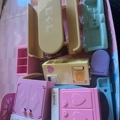 まとめてリカちゃんお家2個セットの画像