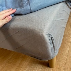 ニトリ ベッドフレーム付きマットレス セミダブルあげますの画像