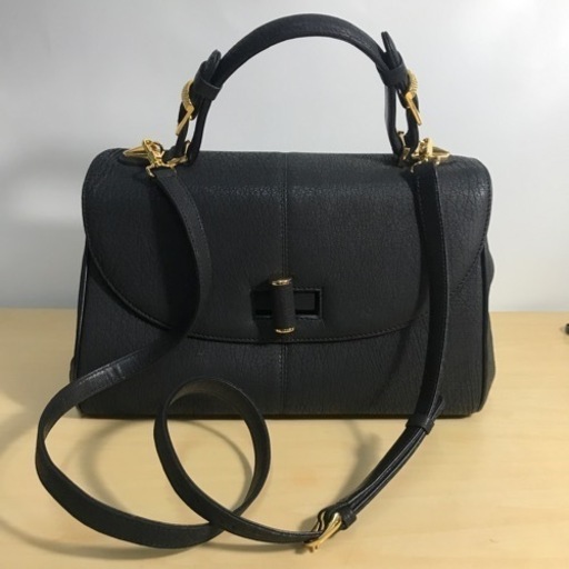 ☆値下げ☆K2309‐074　de Art レザーバッグ ショルダー シボ革 ブラック