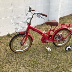訳あり　自転車　子ども　キッズ　補助輪付きの画像