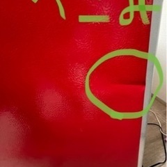 美品　DAEWOO 2019年製　レトロスタイル冷蔵庫　150L レッドの画像