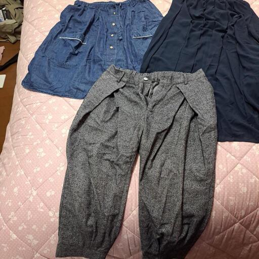 スカート、ズボン、Lサイズ