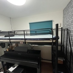シングル階段ロフトベッド 