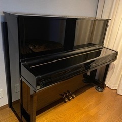 ※再お値下げしました。YAMAHA アップライトピアノ　U10A 美品　インシュレーター、ピアノカバー、背面防音マット、新品クロス付きの画像