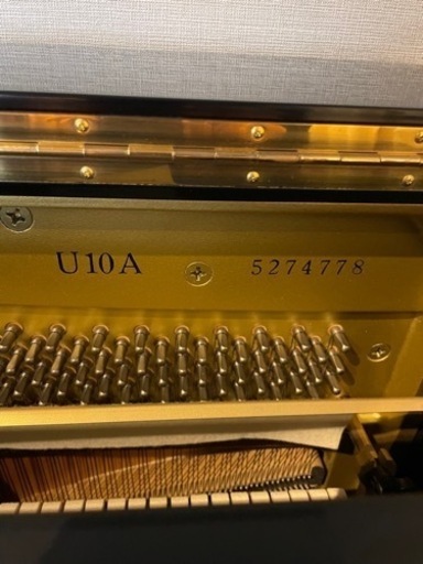 ※再お値下げしました。YAMAHA アップライトピアノ　U10A 美品　インシュレーター、ピアノカバー、背面防音マット、新品クロス付き
