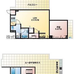浴槽がおしゃれで、テラスにバーベキューコンロが付いているペット飼育可能な物件！ - 枚方市