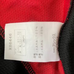 値下げ  asics　バスケット用メンズ タンクトップ　ブラック色の画像