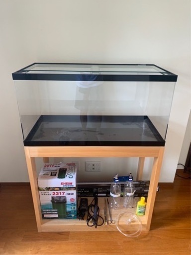 【※決まりました】900＊450＊450 アクリル水槽台セット