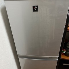【中古】SHARP冷蔵庫2ドア