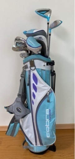 【値下げ】Cobra ジュニアゴルフセット　クラブ7本（高学年から中学生向け）状態良好　お子様の来春デビューに向けて！