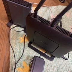 NEC  各々バッファロー　モデム　ルーターの画像