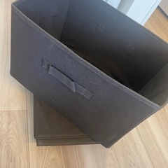 ニトリ　ダークブラウン　折り畳み収納