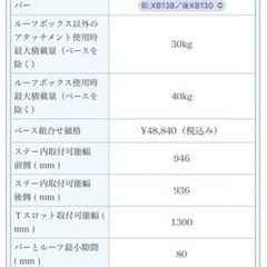 NBOX ルーフキャリア　ベースキャリアの画像