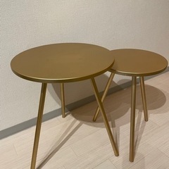 ローテーブル¥0 ゴールド塗装